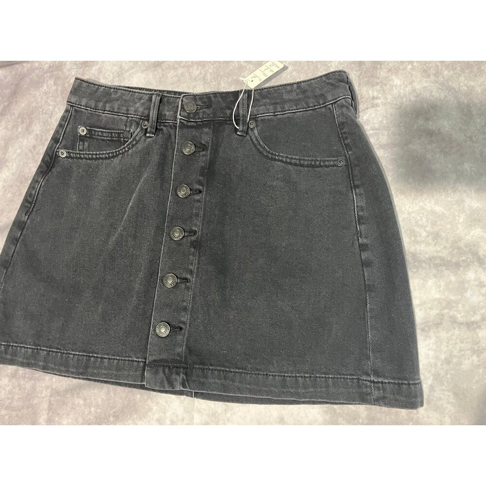 American Eagle black denim mini skirt - size 6